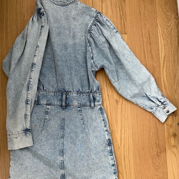 Mango denim dress, size XS, worn once, like new - Picture 5 of 11